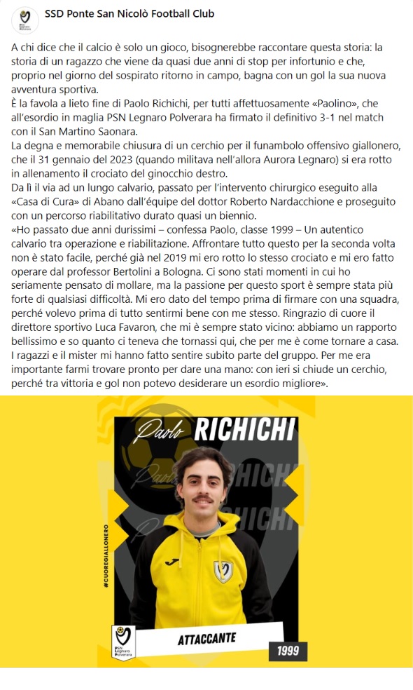 Paolo Richichi una storia da raccontare
